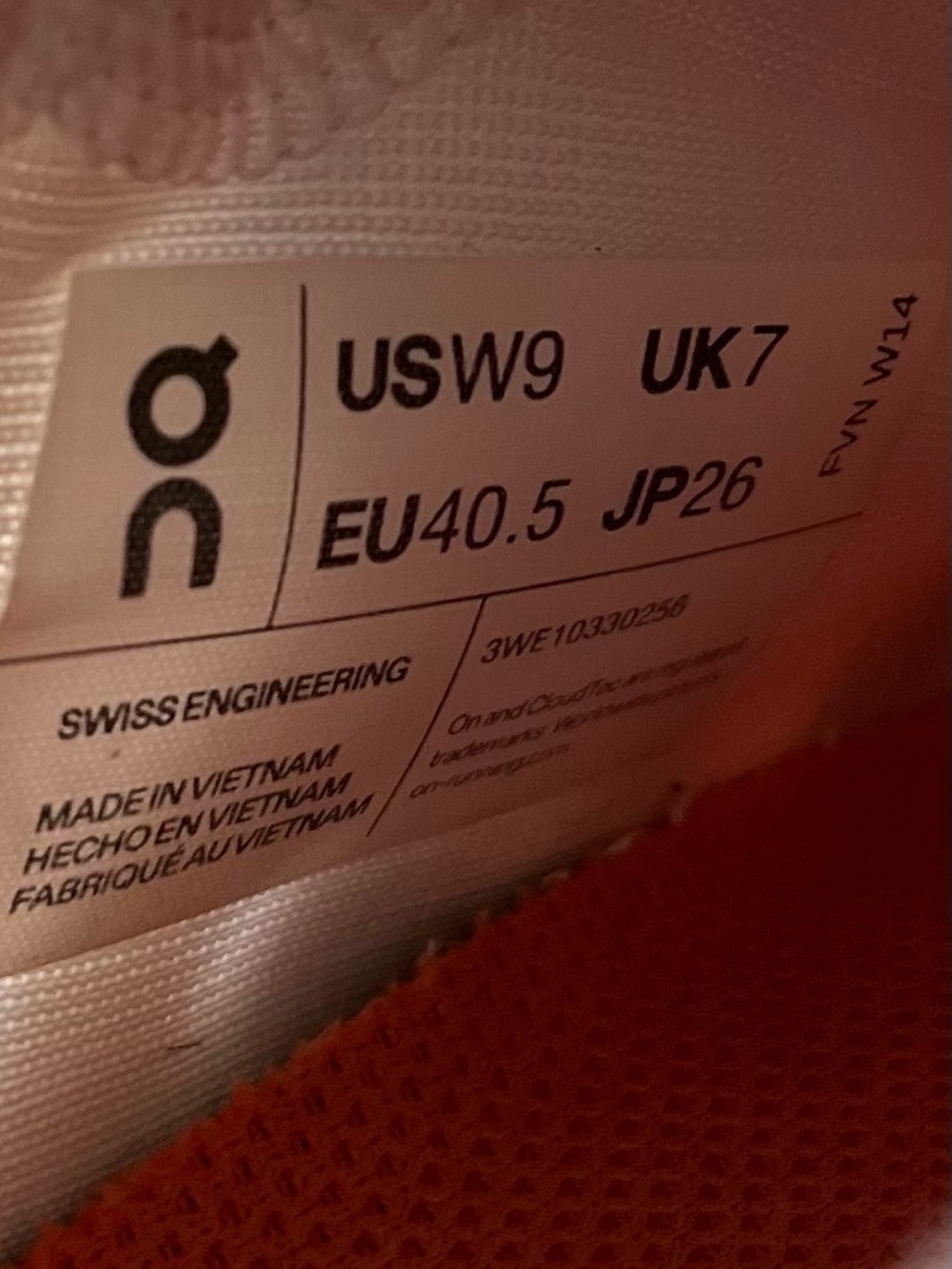 On Cloud The Roger Pro 2 Clay Womens Size 9 Tennis Shoes Sneakers White Orange - Picture 12 of 13